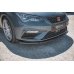 Накладка сплиттер на передний бампер Вар4 на Seat III Cupra / FR рестайл